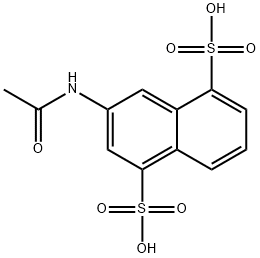 3-(アセチルアミノ)-1,5-ナフタレンジスルホン酸 化学構造式