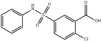 2-chloro-5-[(phenylamino)sulphonyl]benzoic acid, 68189-34-4, 结构式