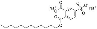 disodium dodecyl 4-sulphonatophthalate Structure