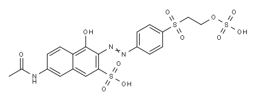 7-acetamido-4-hydroxy-3-[[4-[[2-(sulphooxy)ethyl]sulphonyl]phenyl]azo]naphthalene-2-sulphonic acid|