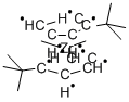 ジメチルビス(T-ブチルシクロペンタジエニル)ジルコニウム 化学構造式