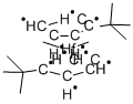 BIS(T-BUTYLCYCLOPENTADIENYL)DIMETHYLHAFNIUM(IV) Struktur