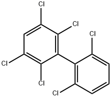 2,2',3,5,6,6'-ヘキサクロロビフェニル 化学構造式