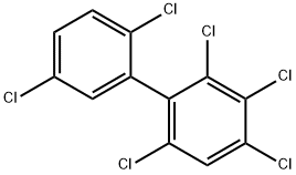 2,2',3,4,5',6-ヘキサクロロ-1,1'-ビフェニル 化学構造式