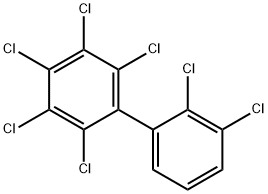 2,2',3,3',4,5,6-ヘプタクロロ-1,1'-ビフェニル 化学構造式