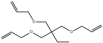 1,1,1-トリス[(2-プロペニルオキシ)メチル]プロパン 化学構造式