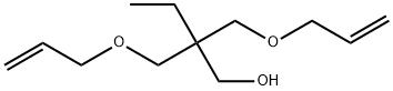 2,2-ビス(アリルオキシメチル)-1-ブタノール (モノ-, トリ-置換体含む) 化学構造式
