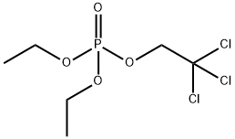 Phosphoric acid diethyl 2,2,2-trichloroethyl ester 结构式