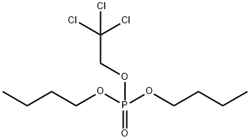 Phosphoric acid dibutyl 2,2,2-trichloroethyl ester Struktur