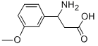 3-氨基-3-(3-甲氧苯基)丙酸,68208-19-5,结构式