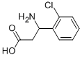3-アミノ-3-(2-クロロフェニル)プロパン酸 化学構造式