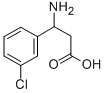 3-アミノ-3-(3-クロロフェニル)プロパン酸 化学構造式