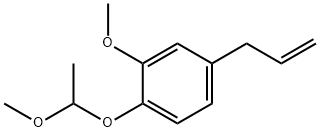 2-メトキシ-1-(1-メトキシエトキシ)-4-(2-プロペニル)ベンゼン 化学構造式
