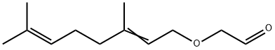 [(3,7-dimethyl-2,6-octadienyl)oxy]acetaldehyde Struktur