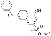 4-ヒドロキシ-7-(フェニルアミノ)-2-ナフタレンスルホン酸ナトリウム 化学構造式