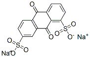 disodium 9,10-dihydro-9,10-dioxoanthracene-1,7-disulphonate Struktur