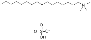 Cetyltrimethylammonium hydrogensulfate Struktur