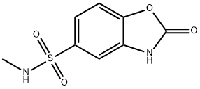 2,3-dihydro-N-methyl-2-oxobenzoxazole-5-sulphonamide Struktur