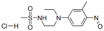 N-[2-[ethyl(3-methyl-4-nitrosophenyl)amino]ethyl]methanesulphonamide monohydrochloride,68214-80-2,结构式