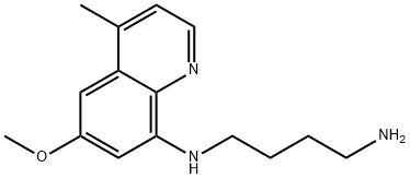 4-methyl-6-methoxy-8-(1-tetramethyleneamino)aminoquinoline,68219-10-3,结构式
