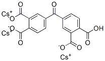 4,4′-カルボニルビス(1,2-ベンゼンジカルボン酸)/セシウム,(1:3) 化学構造式