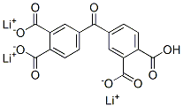 trilithium hydrogen 4,4'carbonylbisphthalate Struktur