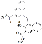 dicesium 4,4'-methylenebis[3-hydroxy-2-naphthoate] Structure