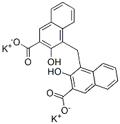 dipotassium 4,4'-methylenebis[3-hydroxy-2-naphthoate] Structure