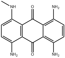 1,4,5-トリアミノ-8-(メチルアミノ)-9,10-アントラセンジオン 化学構造式