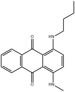 1-(ブチルアミノ)-4-(メチルアミノ)-9,10-アントラセンジオン 化学構造式