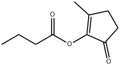 2-methyl-5-oxo-1-cyclopenten-1-yl butyrate  Structure