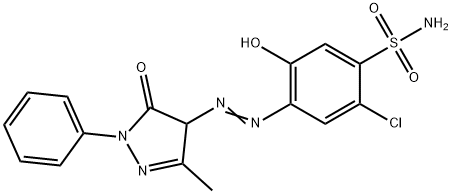 2-chloro-4-[(4,5-dihydro-3-methyl-5-oxo-1-phenyl-1H-pyrazol-4-yl)azo]-5-hydroxybenzenesulphonamide|