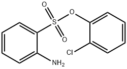 2-アミノベンゼンスルホン酸2-クロロフェニル 化学構造式
