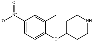 4-(2-METHYL-4-NITRO-PHENOXY)-PIPERIDINE Struktur