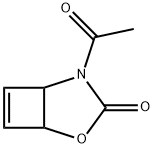 2-Oxa-4-azabicyclo[3.2.0]hept-6-en-3-one, 4-acetyl- (9CI) Structure