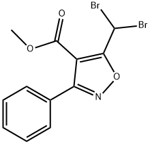4-Isoxazolecarboxylicacid,5-(dibromomethyl)-3-phenyl-,methylester(9CI)|5-(二溴甲基)-3-苯基异恶唑-4-甲酸甲酯