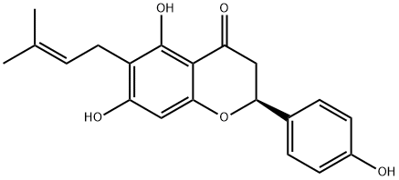 6-异戊二烯基柚皮素,68236-13-5,结构式
