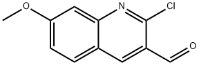 2-クロロ-7-メトキシ-3-キノリンカルブアルデヒド 化学構造式