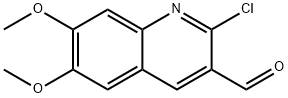 2-クロロ-6,7-ジメトキシキノリン-3-カルブアルデヒド 化学構造式