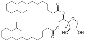 山梨坦二异硬脂酸酯, 68238-87-9, 结构式