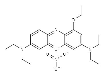 3,7-bis(diethylamino)-1-ethoxyphenoxazin-5-ium nitrate|