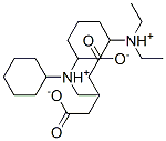 bis(cyclohexyldiethylammonium) glutarate Structure