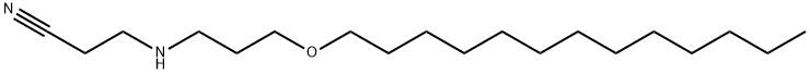 3-[[3-(tridecyloxy)propyl]amino]propiononitrile 结构式