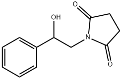 1-(2-ヒドロキシ-2-フェニルエチル)-2,5-ピロリジンジオン 化学構造式