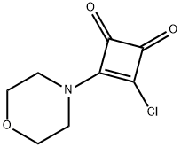 3-chloro-4-(morpholin-4-yl)-3-cyclobutene-1,2-dione Structure