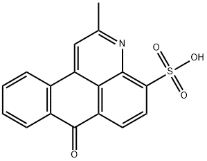 2-methyl-7-oxo-7H-dibenz[f,ij]isoquinoline-4-sulphonic acid Structure
