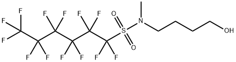 tridecafluoro-N-(4-hydroxybutyl)-N-methylhexanesulphonamide 结构式
