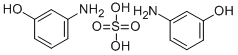 3-Aminophenol hemisulfate 化学構造式