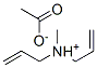 diallylmethylammonium acetate Structure