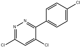 3-(4-クロロフェニル)-4,6-ジクロロピリダジン 化学構造式